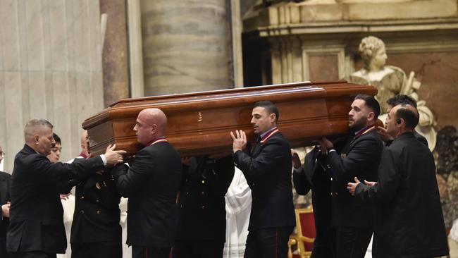 Funeral mass for Cardinal George Pell held at the Altar of the Cathedral in St Peter's Basilica. Photo: Victor Sokolowicz