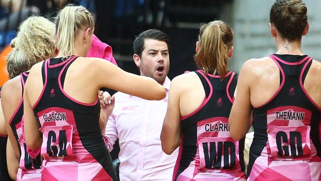 Thunderbirds coach Dan Ryan ... has implored his team to refuse to become “easybeats”. Picture: Mark Metcalfe (Getty Images)