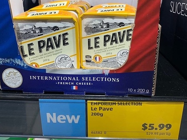 Aldi earnt ‘cult’ status for its French cheese range thanks to the release of Le Pave in 2018. Picture: Instagram