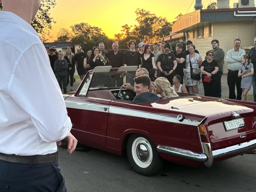 The students of Nanango State High School celebrating their formal.