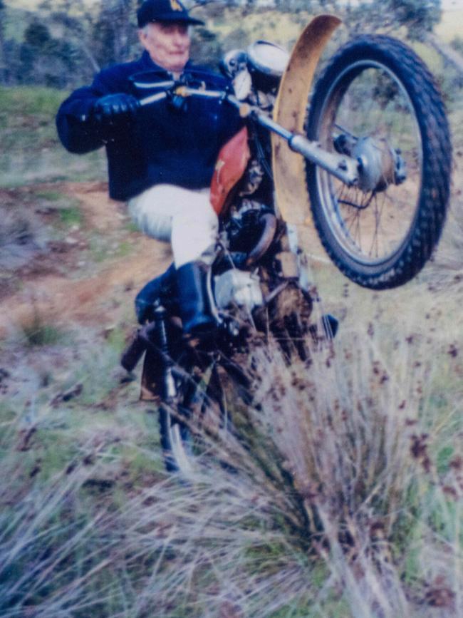 Mr Wagener’s love of motorbikes and cars has lasted a lifetime. Picture: Supplied