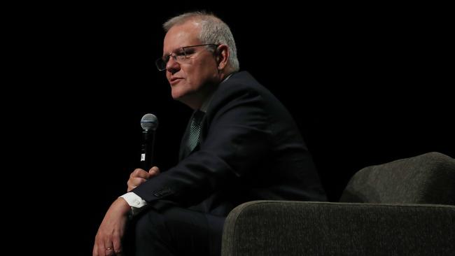 Prime Minister Scott Morrison told the Victorian Chamber of Commerce and Industry a travel bubble with Korea and Japan would launch ‘soon’. Picture: NCA NewsWire / David Crosling