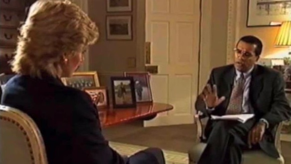 Princess Diana during her 1995 interview with Martin Bashir. Picture: BBC