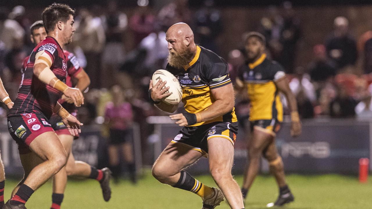 Dalton Demond-Walker for Gatton against Valleys in TRL Hutchinson Builders A-grade grand final rugby league at Toowoomba Sports Ground, Saturday, September 14, 2024. Picture: Kevin Farmer