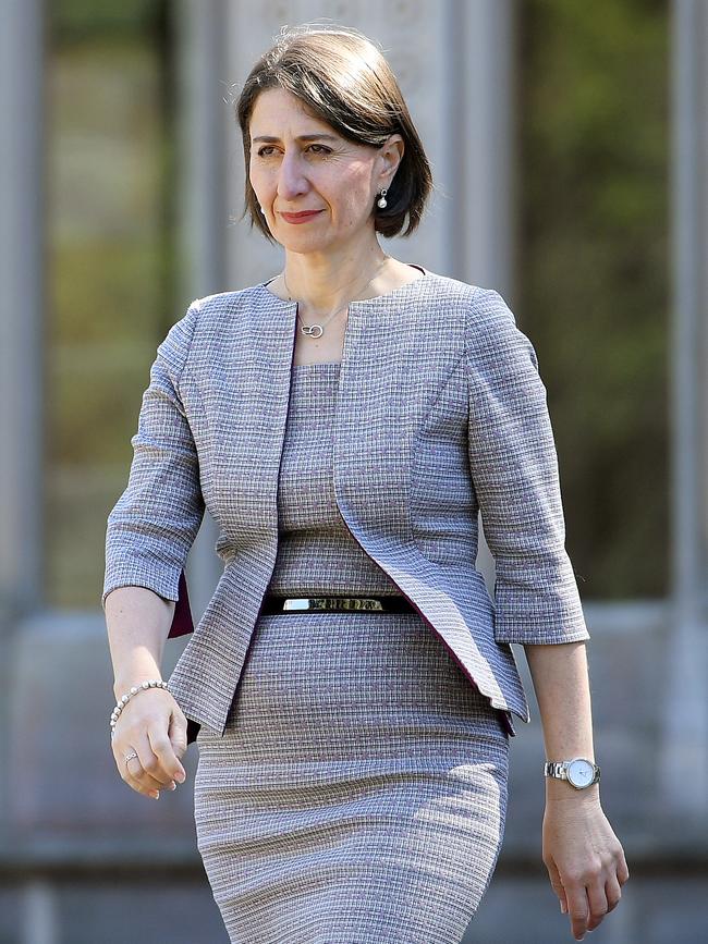 The Premier at Government House in Sydney on Tuesday. Picture: AAP