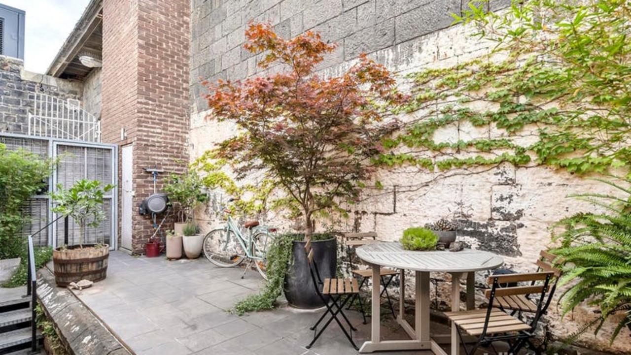 One of the townhouse’s courtyards.