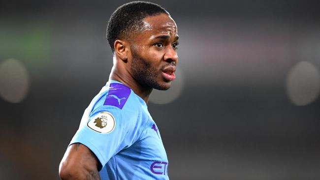 Manchester City and England striker Raheem Sterling is among those saying players need enough lead-up time to enter a restarted EPL season with decent fitness levels. Picture: Getty Images