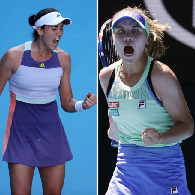 Spaniard Garbine Muguruza faces off against American Sofia Kenin in the Australian Open Women’s singles final.