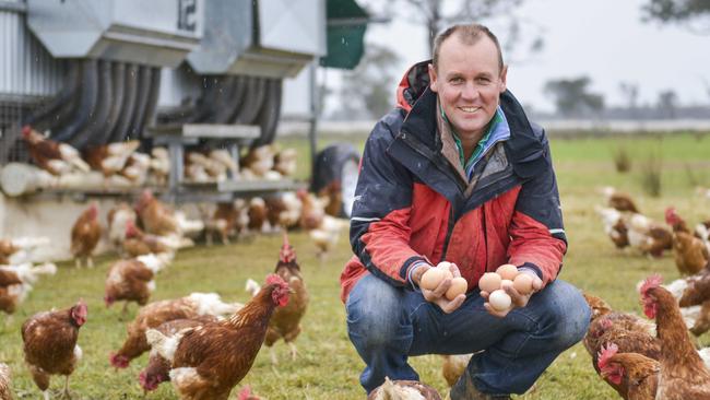 Sam Pincott of Holbrook Paddock Eggs. Photo: Dannika Bonser