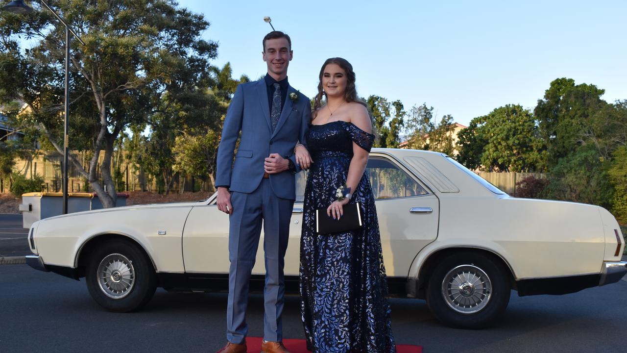 RIVERSIDE FORMAL: Rianna Holmes and Jonathan Service arrive on the red carpet at the Riverside Christian College Formal. Photo: Stuart Fast