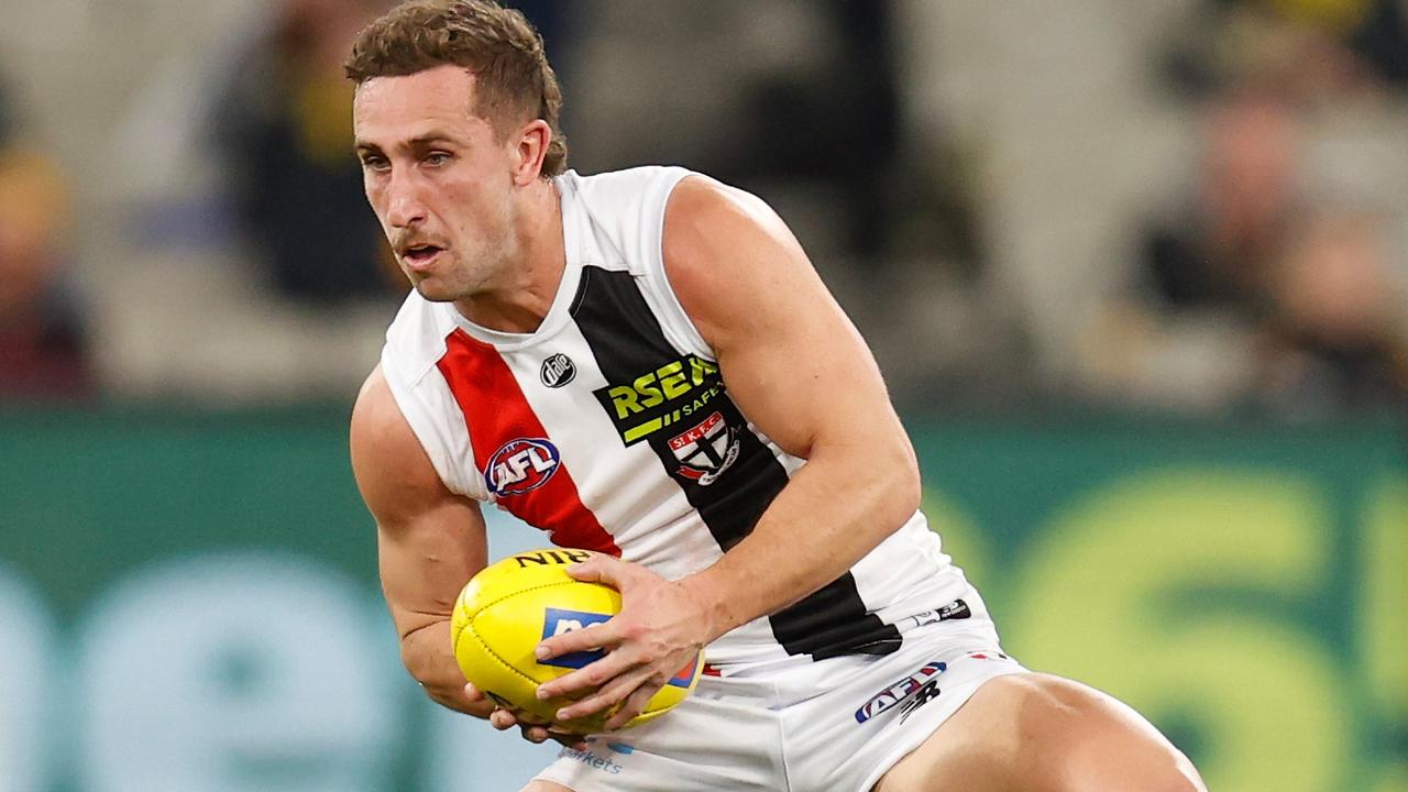 Luke Dunstan won’t be at St Kilda next year. Picture: Michael Willson/AFL Photos via Getty Images