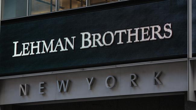 Lehman Brothers which collapsed in 2008, remains the world’s biggest bankruptcy. Picture: AFP