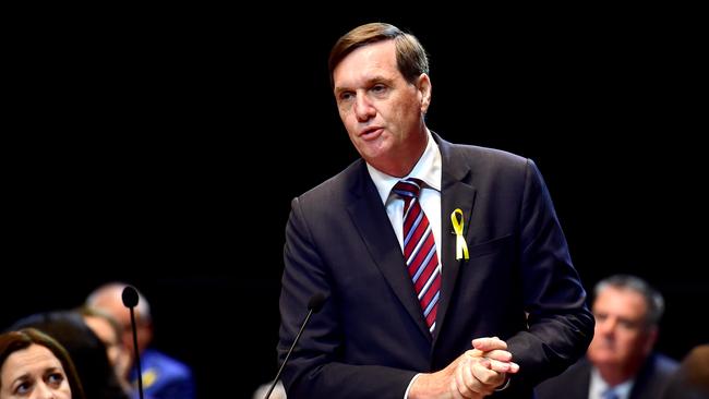 Queensland Minister for Natural Resources, Mines and Energy Anthony Lynham. Question Time at the State Parliament in Townsville. Picture: Alix Sweeney