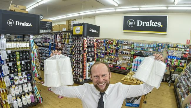 John-Paul Drake at Drakes’ Torrensville store. Picture: Roy Vandervegt