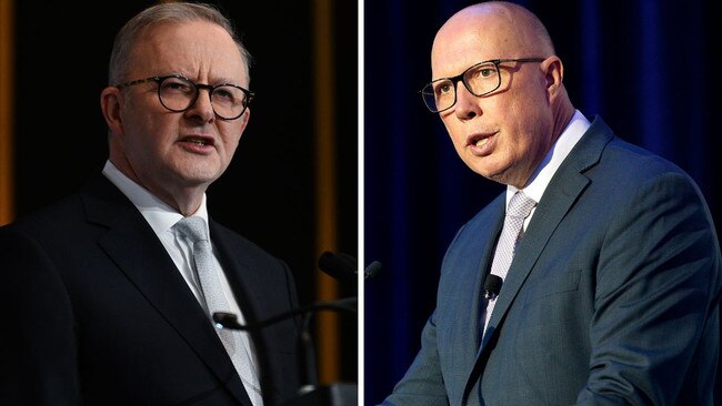 Anthony Albanese and Peter Dutton. Picture: NCA NewsWire