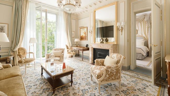 Suite accommodation at the Ritz Paris.