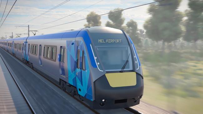 Artist’s impression of Melbourne Airport rail link.