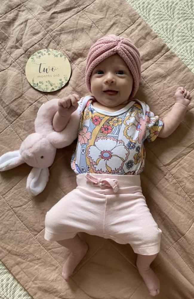 Amicia Marika-Jade Bona: Born in 14/07/23, three four month Amicia is her Mumma’s little fighter! “ She had such a rough start to life being in NICU,” her mum Maddie Bona said. “ She has such a contagious smile and melts so many hearts because of her small size.”