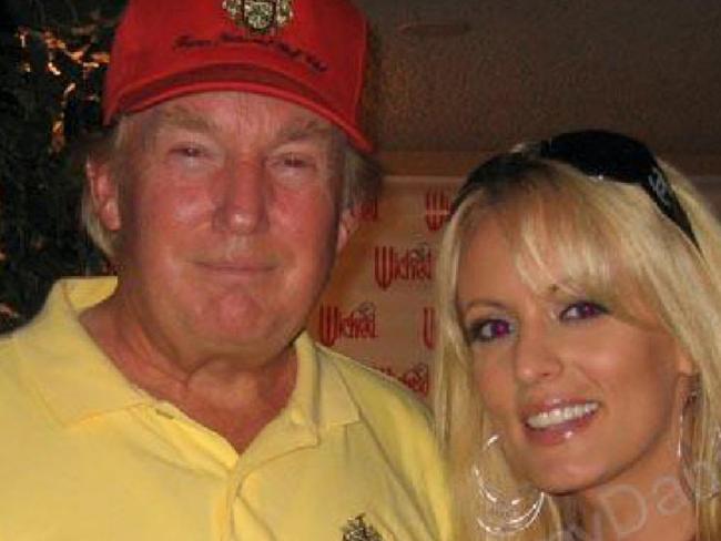 Donald Trump with Stormy Daniels in 2006. Picture: MySpace