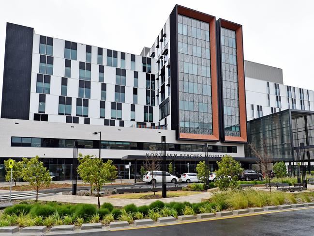 MANLY DAILY/AAP. Northern Beaches Hospital at Frenchs Forest on Tuesday, June 4. The front of the Northern Beaches Hospital at Frenchs Forest. (AAP IMAGE)