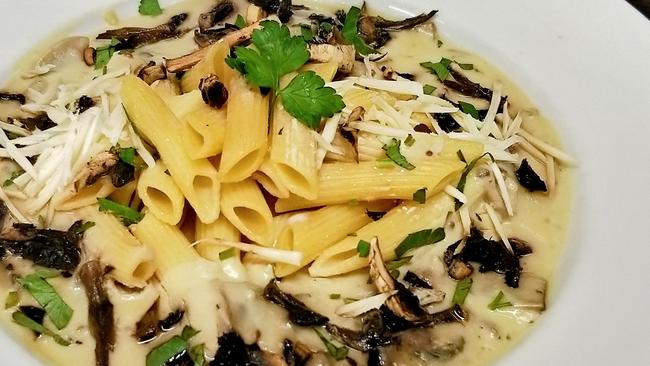 The Naked Duck’s mushroom pasta. Picture: Supplied