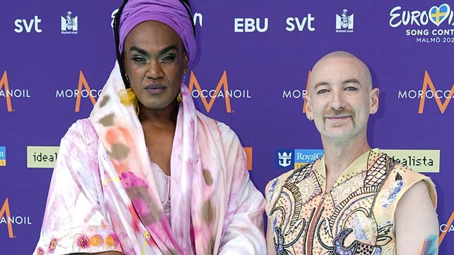 Zaachariaha Fielding and Michael Ross at Eurovision. Picture: Martin Sylvest Andersen/Getty Images