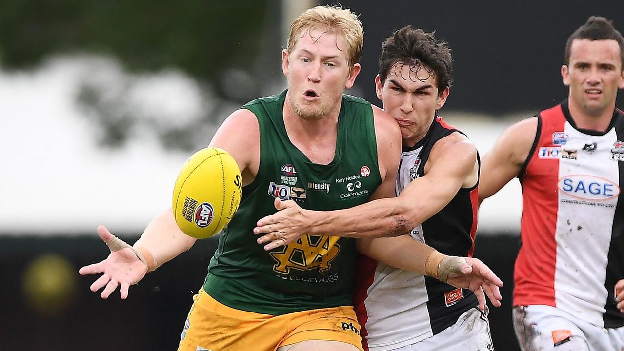 St Mary's ruckman Ryan Smith was one of the outstanding ruckmen of his time. Picture: Felicity Elliott AFLNT/Media