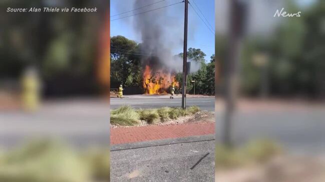 Blackwood house goes up in fire (7NEWS)