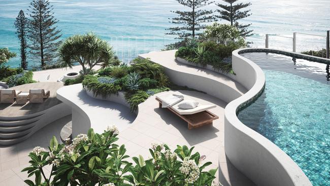 Artist impression of Glasshouse Burleigh Heads on Goodwin Tce, Picture: Spyre Group.