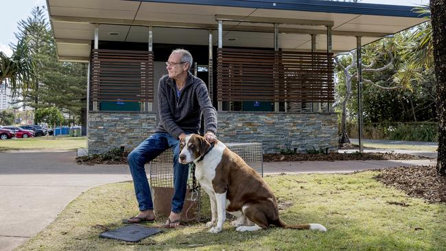 Graeme Aitken with Duke. Picture: Jerad Williams