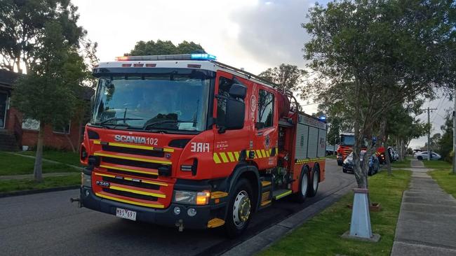 A house fire in Melbourne’s north managed to burn off the patio on Tuesday morning before emergency services were alerted.