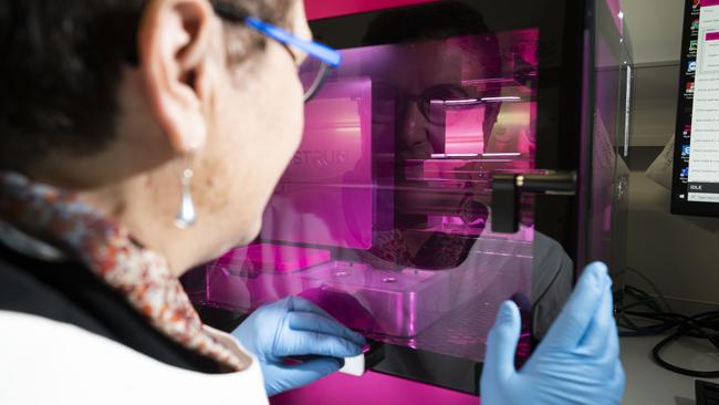 A 3D bioprinter than can print replicas of cancer tumours has won the prestigious 2019 Good Design Award of the Year. Picture: Matthew Vasilescu