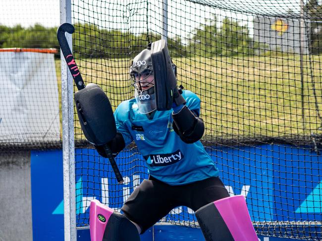 Tassie Tigers women's Hockey One goalkeeper Evelyn Dalton. Picture: Supplied.