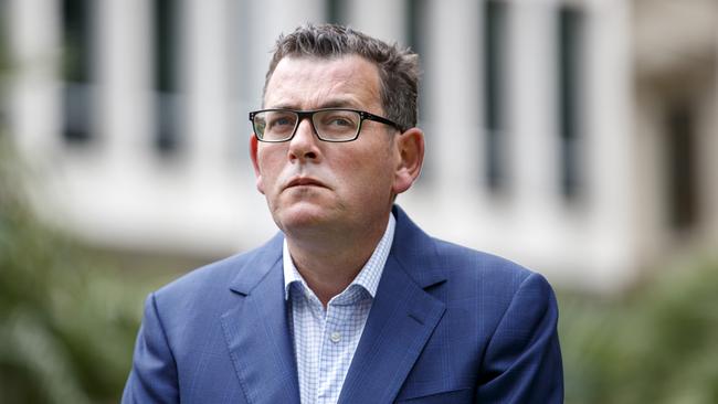 Daniel Andrews said on Monday there was a ‘real chance’ greater Brisbane would soon be downgraded to a green zone, further easing travel restrictions. Picture: David Geraghty