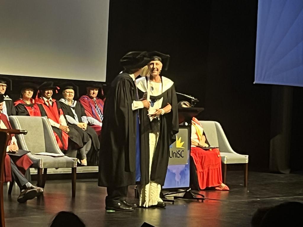 The University of the Sunshine Coast graduation ceremony at Maryborough's Brogla Theatre.