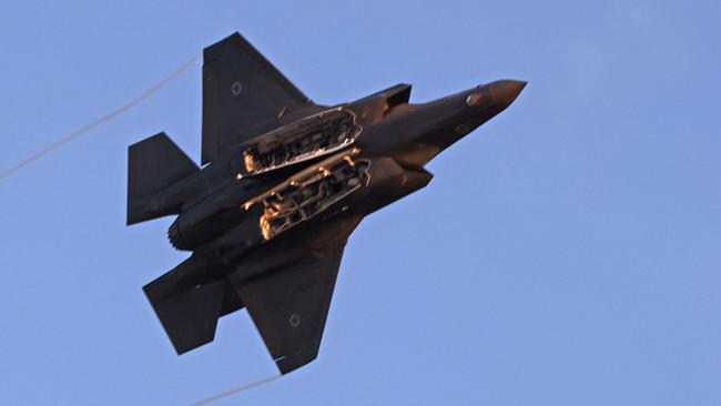 Israel has a fleet of F-35 jets but would have had to overfly Syria, Turkey and Iraq. Picture: AFP.