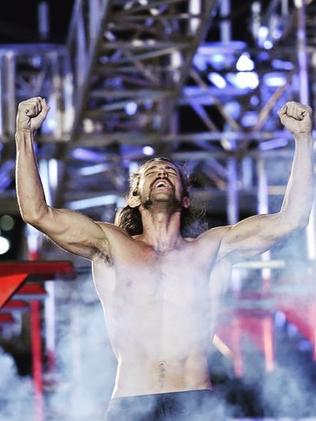 Isaac Caldiero when he became America's first ever Ninja Warrior.