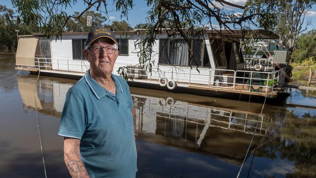 Houseboat owner Eddie near Loxton. Picture: NCA NewsWire