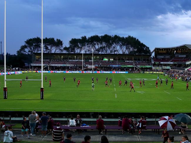 SYDNEY, AUSTRALIA - MARCH 23: A general view of Brookvale Oval ahead of the round two NRL match between the Manly Sea Eagles and the Sydney Roosters at Lottoland on March 23, 2019 in Sydney, Australia. (Photo by Cameron Spencer/Getty Images)