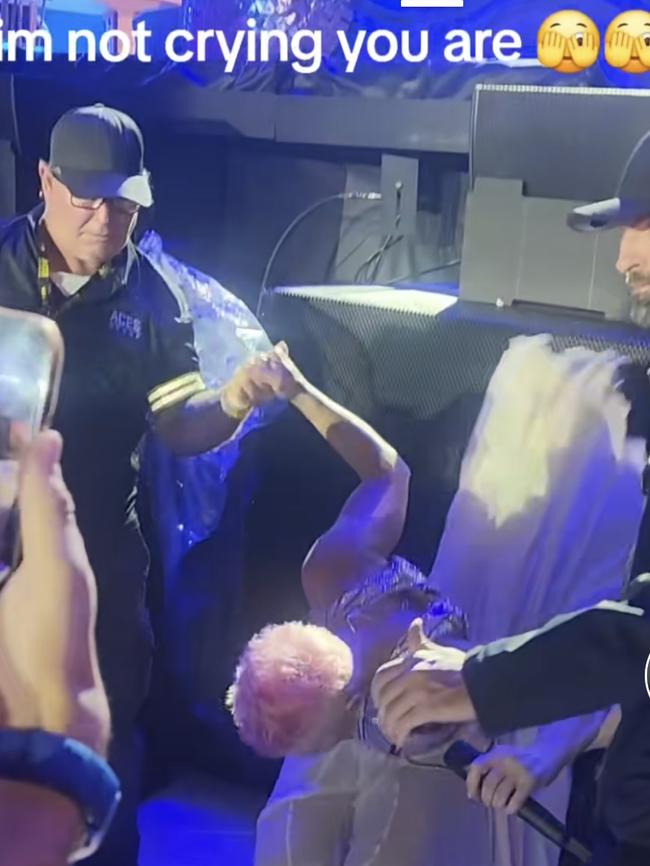 Pink has delighted a young fan by serenading her on his birthday. Picture: TikTok