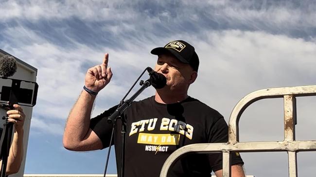 ETU NSW secretary Allen Hicks says workers will go on strike on August 1. Picture: Supplied