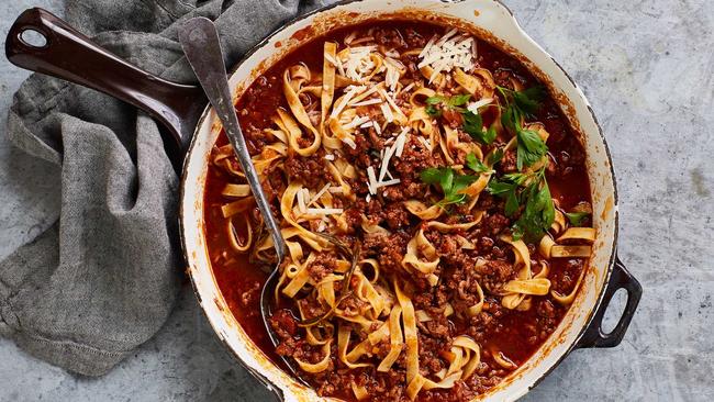 We say spag bol, the Italians say tagliatelle alla ragu. Picture: TASTE.COM.AU