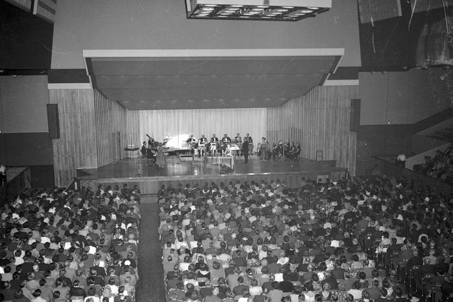 A packed house for the opening of Festival Hall in 1959. 