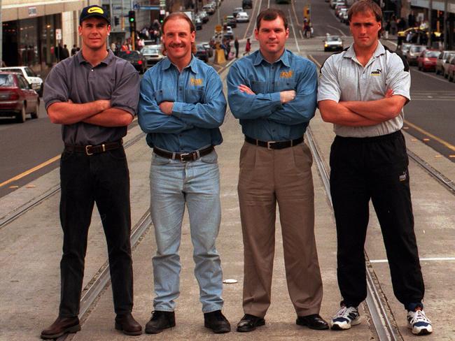 Wayne Carey, Gary Ablett, Jason Dunstall and Tony Lockett were inaugural members of Ricky Nixon’s Club 10.