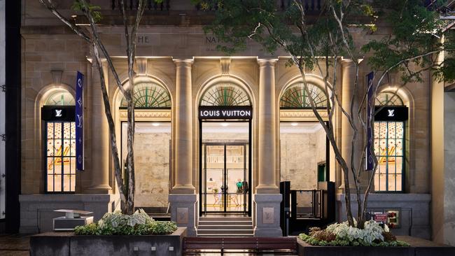 The heritage-listed building on Queen Street, Brisbane that is now home to Louis Vuitton. Picture: Louis Vuitton/Supplied