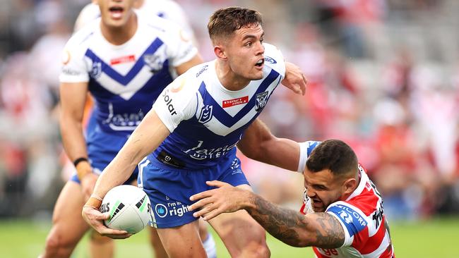 Kyle Flanagan has scored more points in NSW Cup than the Bulldogs’ NRL team this season. Picture: Mark Kolbe/Getty Images