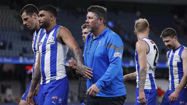 North Melbourne have lost every match under Ratten since he took over as interim coach. Picture: Getty Images