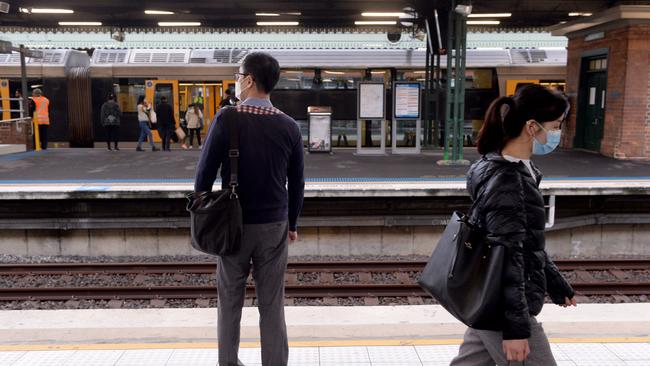 People who caught a train replacement bus from Central to Strathfield late on October 4 must isolate for 14 days. Picture: Jeremy Piper