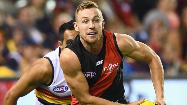 Devon Smith is vital in the Bombers’ forward line. Picture: Getty Images