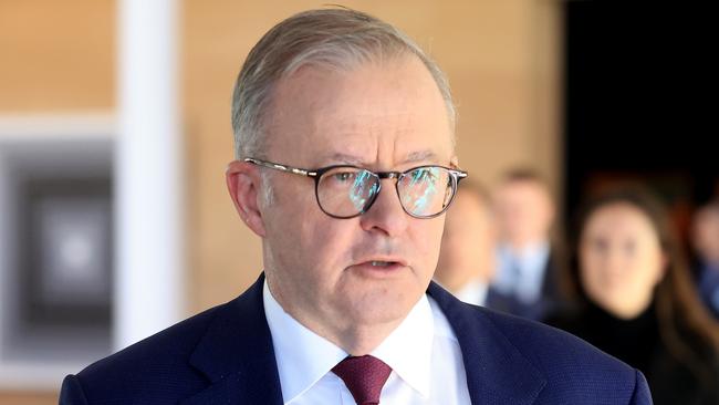 Anthony Albanese has declared Australia’s international standing remains ‘extraordinarily strong’ after a court found three newspapers proved one of the country’s most decorated military heroes was a war criminal. Picture: NCA NewsWire / pool / Jenny Evans